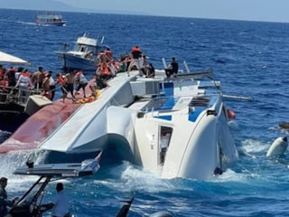 Girne'de batan geminin enkazına ulaşıldı