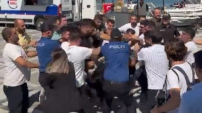 Silivri'de batan gemiyi takip eden gazetecilere saldırı