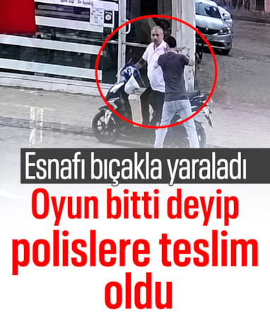 Antalya'da esnafı bıçakla yaraladı: 'Oyun bitti' deyip teslim oldu