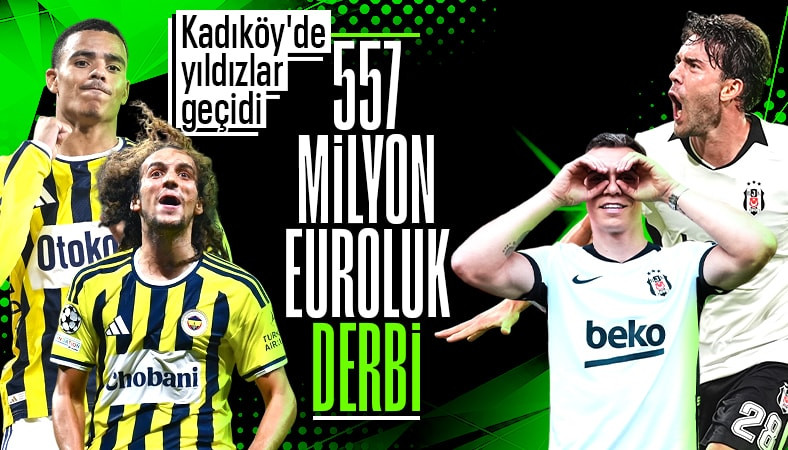 557 milyon euroluk maç! İşte Fenerbahçe-Beşiktaş derbisi öncesi kadro değerleri...