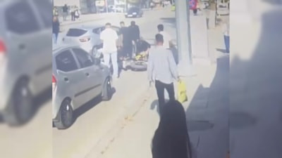 Malatya'da otomobilin çarptığı motosiklet sürücüsü yaralandı