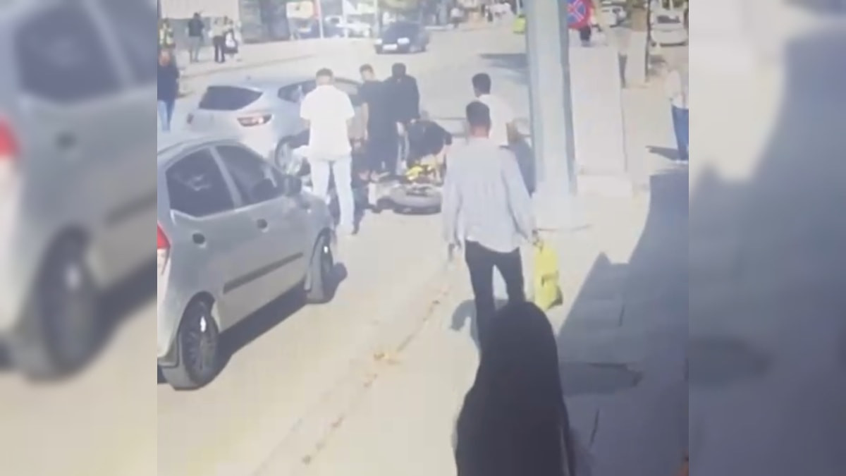 Malatya'da otomobilin çarptığı motosiklet sürücüsü yaralandı