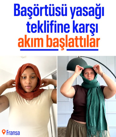Fransa'da başörtüsü yasağı teklifine karşı sosyal medya akımı