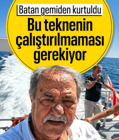 Girne'de batan geminin su aldığı anları kaydeden yolcu: Bu teknenin çalıştırılmaması gerekiyor