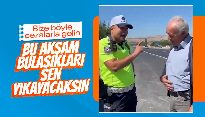 Burdur'da ceza yememek için eşini yolda bıraktı: Sürücüye 'bulaşık yıkama' cezası