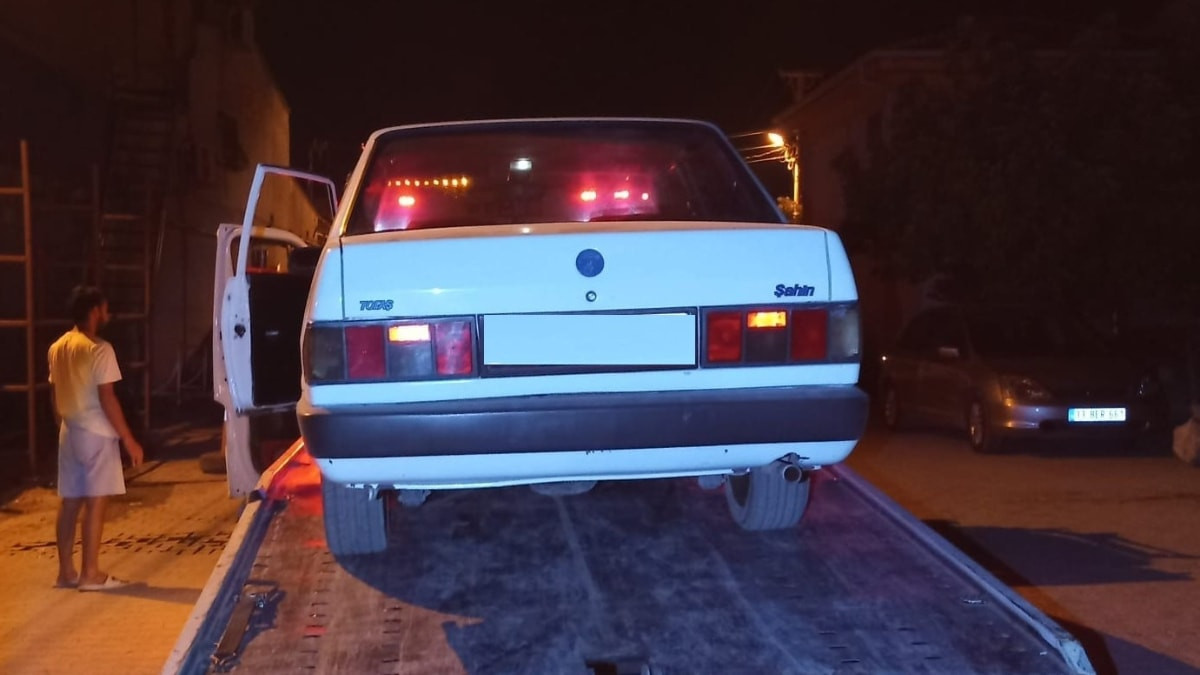 Mersin'de trafikte drift pahalıya patladı: 345 bin lira ceza