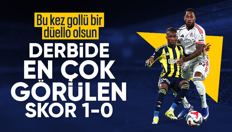 Fenerbahçe - Beşiktaş derbilerinde en çok görülen sonuç: 1-0