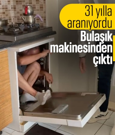 Kocaeli'de 31 yıl hapis cezasıyla aranan hükümlü bulaşık makinesinden çıktı