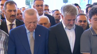 Cumhurbaşkanı Erdoğan, Abdulkadir Emin Önen'in kızının cenaze törenine katıldı