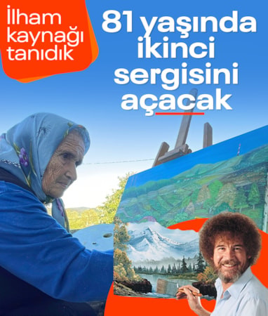 Bob Ross’tan ilham alan Şahinde Nine, 81 yaşında ikinci sergisine hazırlanıyor