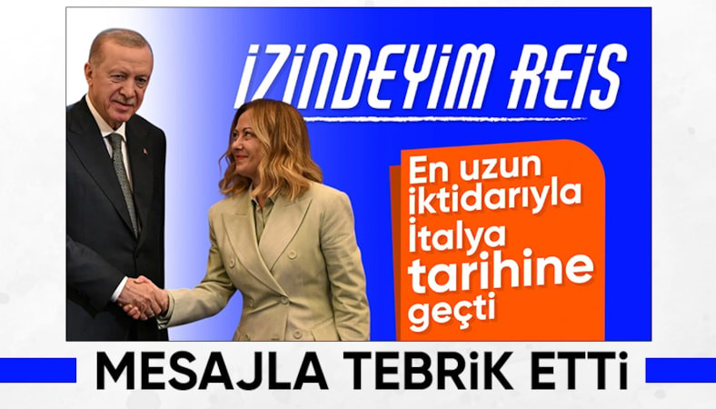 Cumhurbaşkanı Erdoğan'dan Giorgia Meloni'ye tebrik