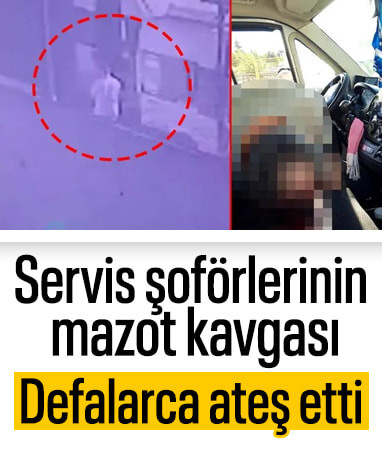 Arnavutköy'de servis şoförünün öldürüldüğü silahlı kavga kamerada