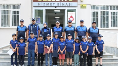 Tokat'ta minik zabıtalar hem denetledi hem de oynadı