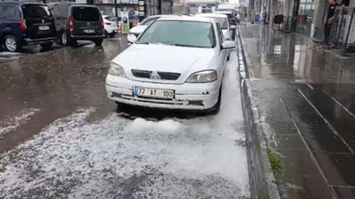 Kars'ta dolu sürprizi