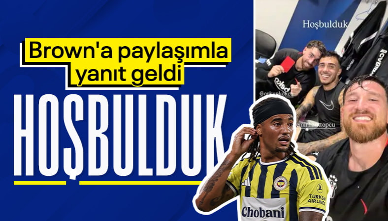 Salih Özcan, maç sonu paylaşımında Archie Brown'a gönderme yaptı
