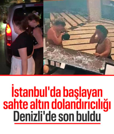Sahte altınlar ile kuyumcuları dolandıran şüpheliler Denizli'de yakalandı