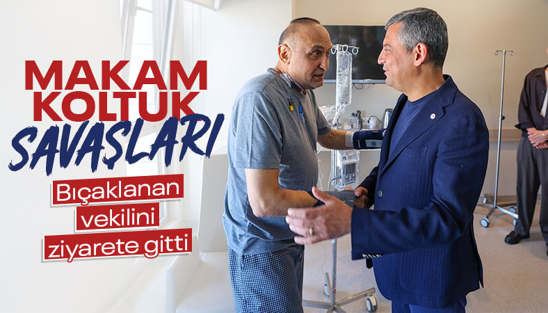 Özgür Özel, bıçaklı saldırıya uğrayan Milletvekili Melih Meriç’i ziyaret etti