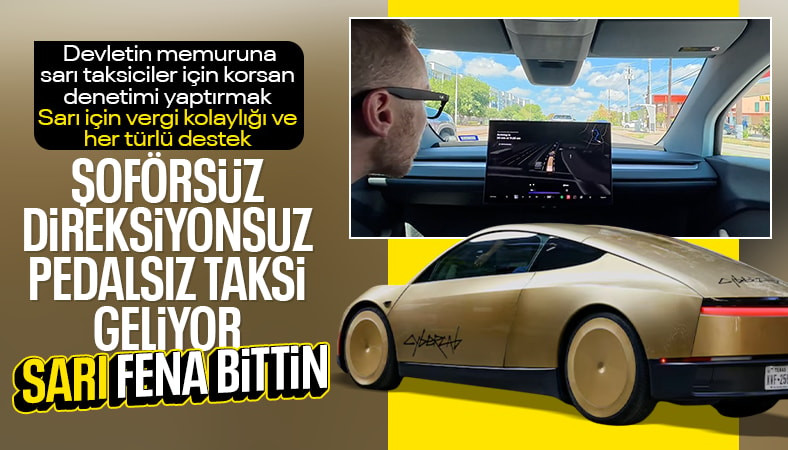 Cybercab, aranan şahsı tespit ederek polis merkezine götürdü