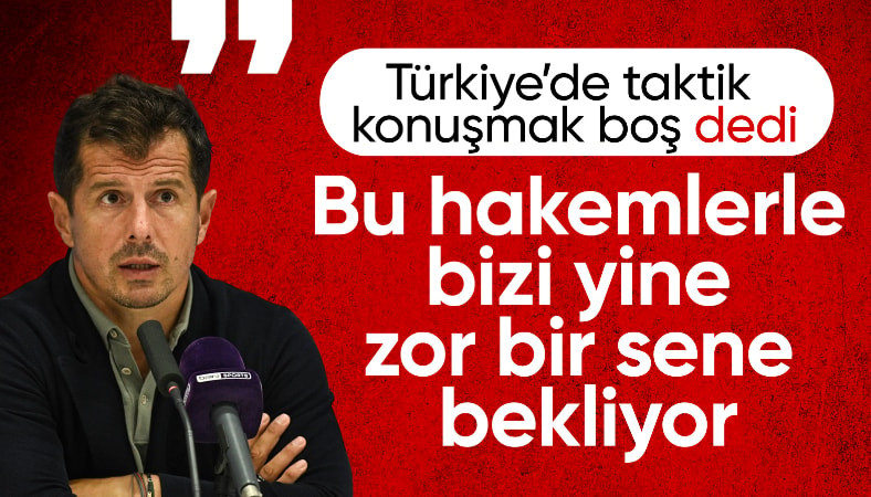 Emre Belözoğlu: Bu hakemlerle bizi yine zor bir sene bekliyor
