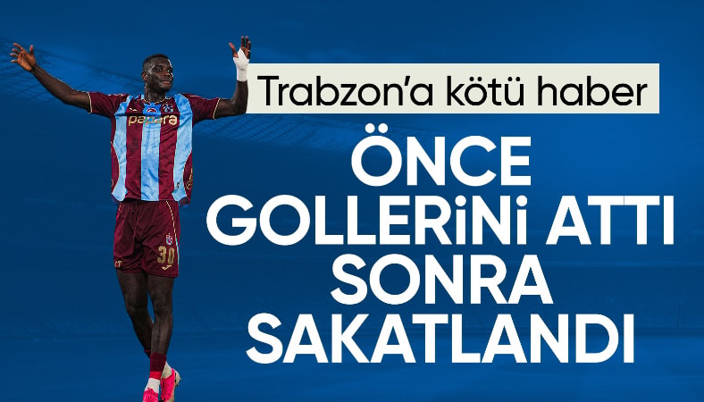 Trabzonspor'a kötü haber! Paul Onuachu sakatlandı