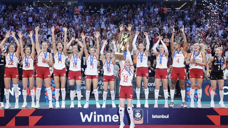 İtalya'yı devirdik! A Milli Kadın Voleybol Takımı, Avrupa şampiyonu oldu
