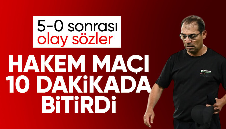 Metin Diyadin: Hakem maçı 10 dakikada bitirdi