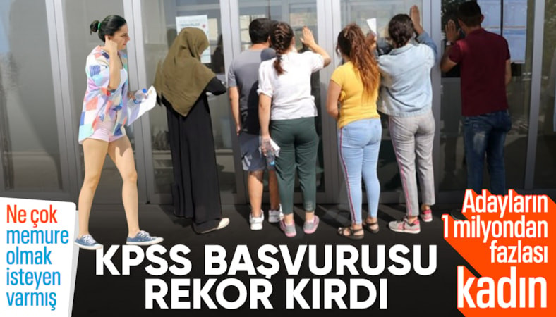 2026 KPSS'ye rekor başvuru: Kadın sayısı 1 milyonu geçti