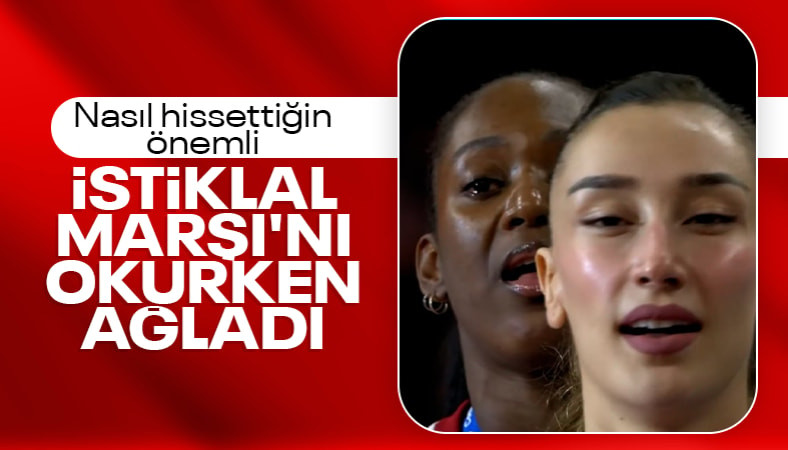 Sinead Jack-Kısal, İstiklal Marşı'nı okurken duygusal anlar yaşadı