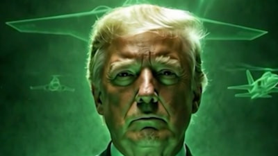 Donald Trump kendini çizgi roman karakterine dönüştürdü