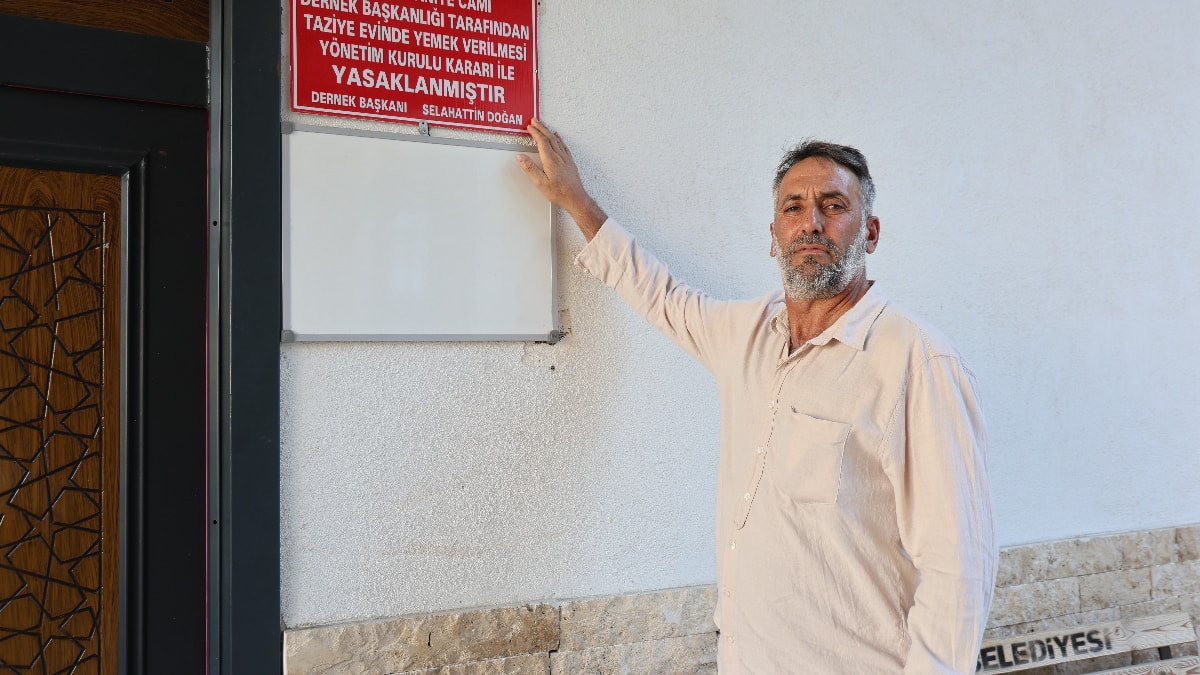 Elazığ'da taziye evinde yemeği yasakladılar: Burası yas yeridir