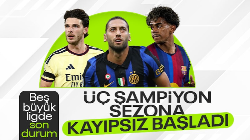 Premier Lig, LaLiga ve Serie A'nın son şampiyonları yeni sezona kayıpsız başladı