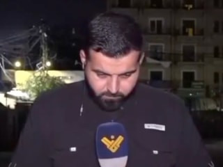 Lübnanlı muhabir canlı yayında İsrail hava saldırısına yakalandı