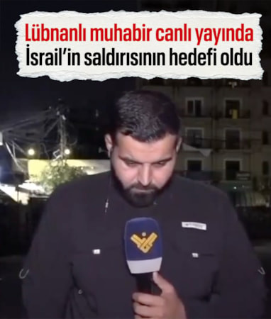 Lübnanlı muhabir canlı yayında İsrail hava saldırısına yakalandı