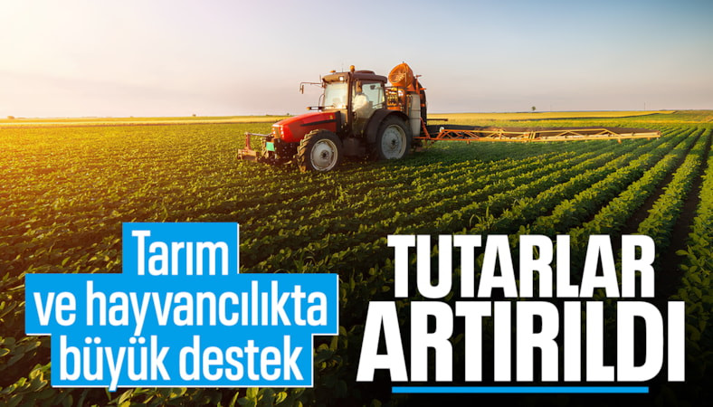 Bitkisel ve hayvansal üretimde destek tutarları artırıldı