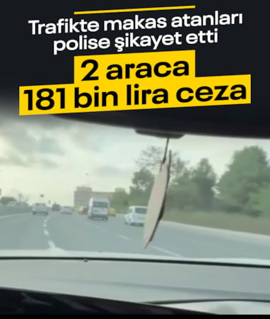İstanbul'da trafikte makas atanları polise şikayet etti