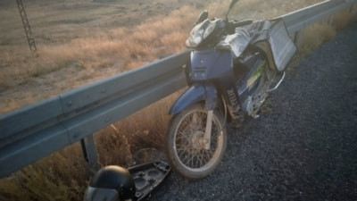 Kayseri'de bariyerlere çarpan motosikletin sürücüsü öldü