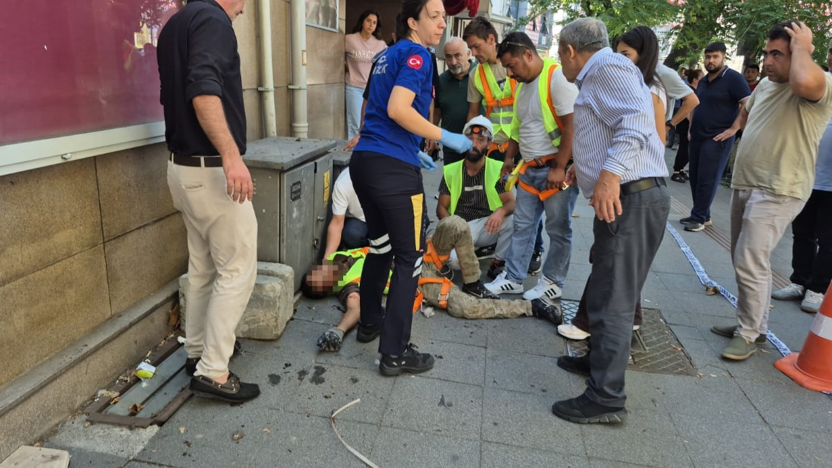 Zonguldak'ta çatı ustası 12 metreden düştü