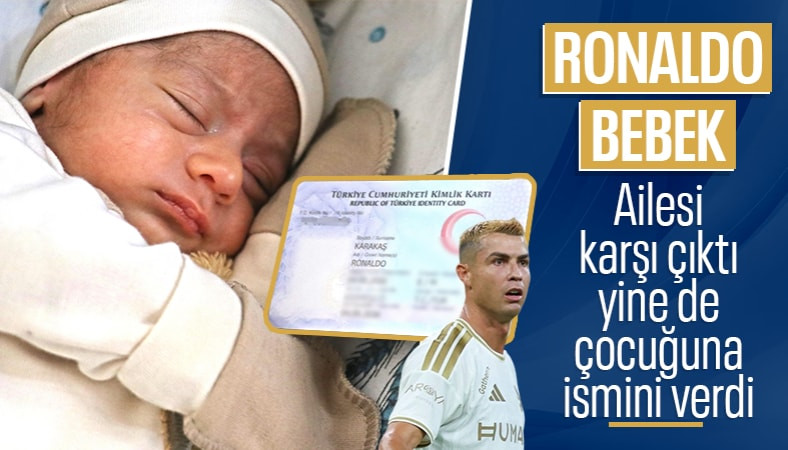 Diyarbakırlı baba yeni doğan oğluna Ronaldo ismini verdi