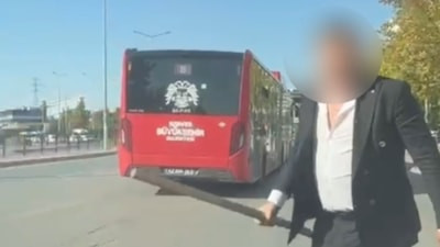 Konya'da trafikte elinde sopayla saldırı girişimine 380 bin TL ceza