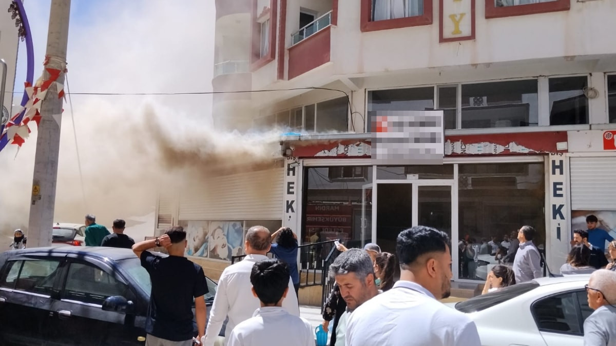 Mardin’de diş kliniğinde yangın