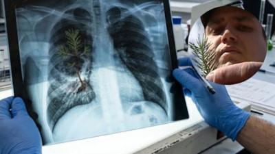 Kanser sanıldı, ameliyatta gerçek ortaya çıktı: Akciğerinden 5 santimlik bitki çıktı