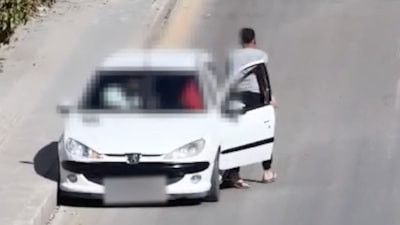 Kırıkkale'de denetimi görünce yer değiştirdi, drone saniye saniye kaydetti