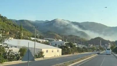 Mersin'deki orman yangınına müdahale sürüyor