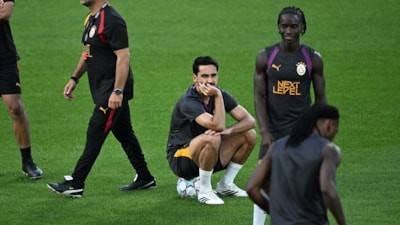 Galatasaray'ın son antrenmanında İlkay Gündoğan'ın görüntüsü dikkat çekti