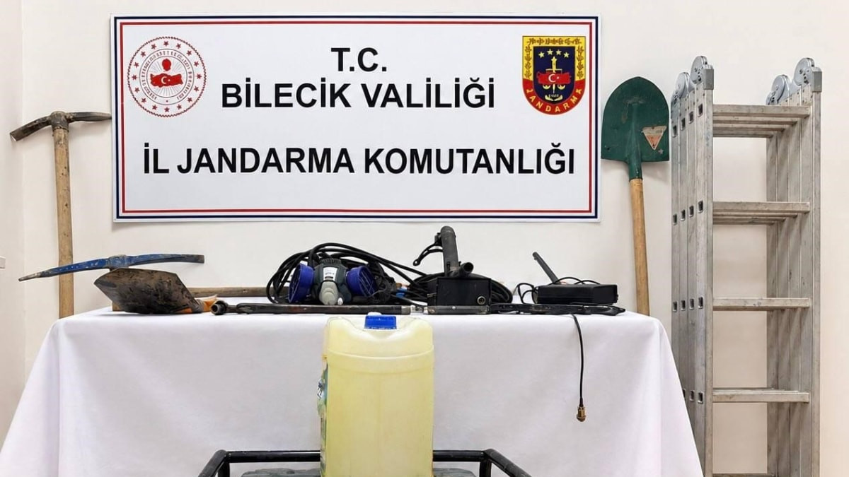 Bilecik’te define arayan 2 kişi suçüstü yakalandı