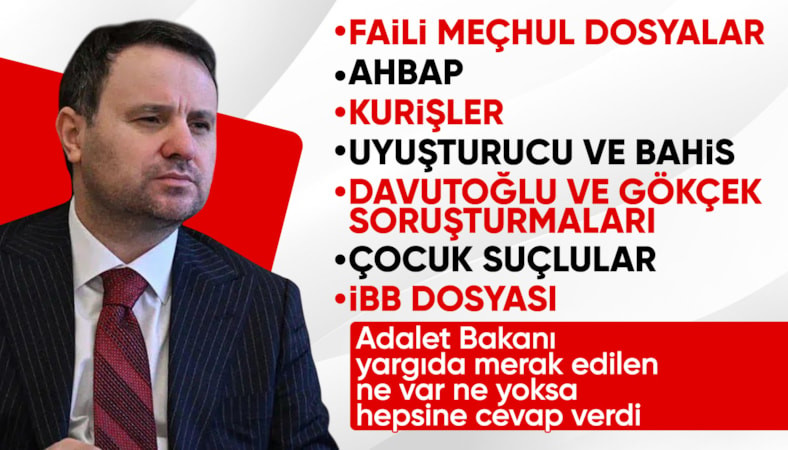 Adalet Bakanı Akın Gürlek gazetecilerin sorularını yanıtladı
