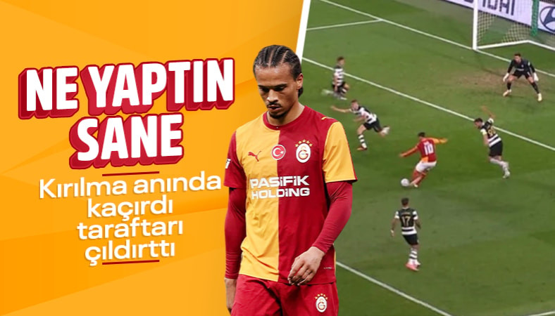 Sporting maçının kırılma anı: Leroy Sane kaçırdı, taraftar kahroldu