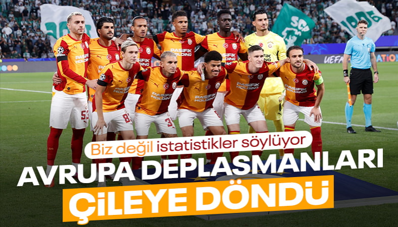 Galatasaray'dan Avrupa deplasmanlarında kötü tablo