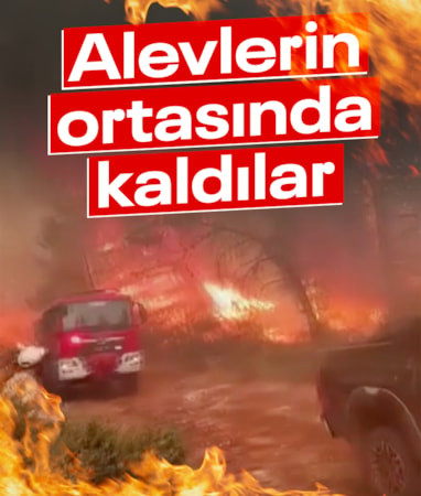 Antalya'da orman yangınlarıyla mücadele: Alevlerin ortasında kaldılar