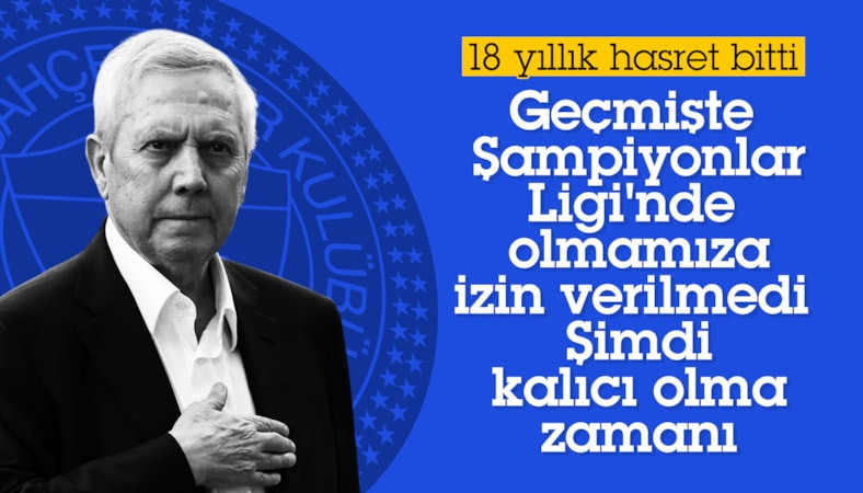 Aziz Yıldırım'dan Şampiyonlar Ligi sözleri: Yeni bir dönemi başlatma zamanı!